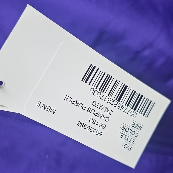 NWT CORE365 Mens Unlined Jacket 2xl Purple - Picture 5 of 10